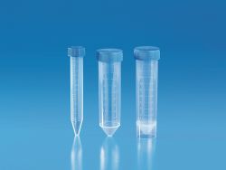 Kónikus végű centrifugacsövek csavaros kupakkal