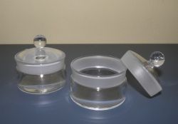 Mérlegedények csiszolt tetővel