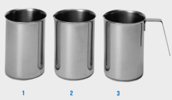 Rozsdamentes acél főzőpoharak