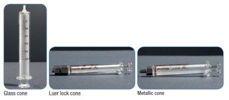 Üveg Luer fecskendő